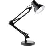 7501 Kancelářská stolní lampa E27 TOBI černá Lumiled + úchyt na stůl