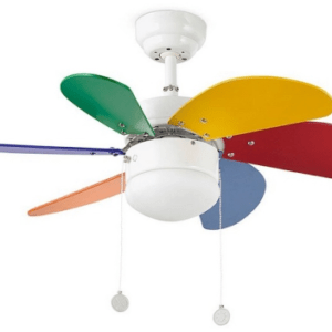 Stropní ventilátor se světlem Faro PALAO 33179 multicolor